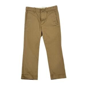 Crewcuts Khaki Pants sz 4 Adjustable Waist Tabs Tan Skinny pants
